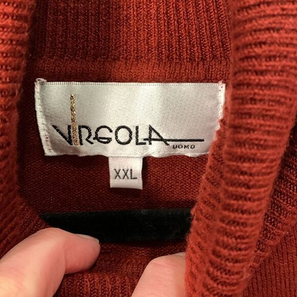 Virgola red turtleneck long sleeved winter sweater woman’s XXL - Picture 5 of 7